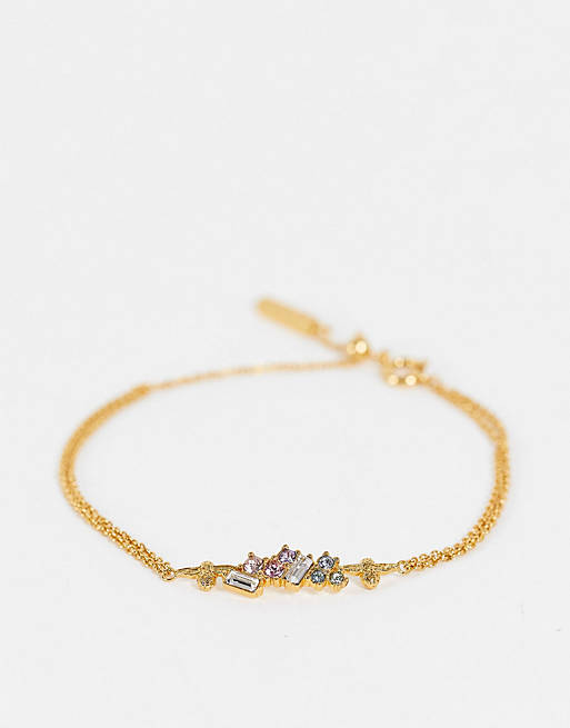 Olivia burton Rainbow Bee Bracelet in Gold