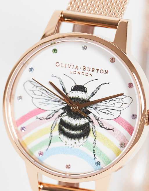 Olivia burton discount rainbow bee watch