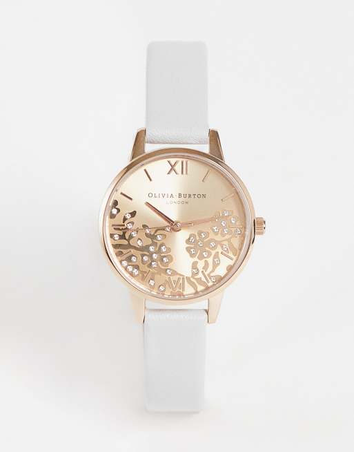 Olivia burton 2025 leather watch