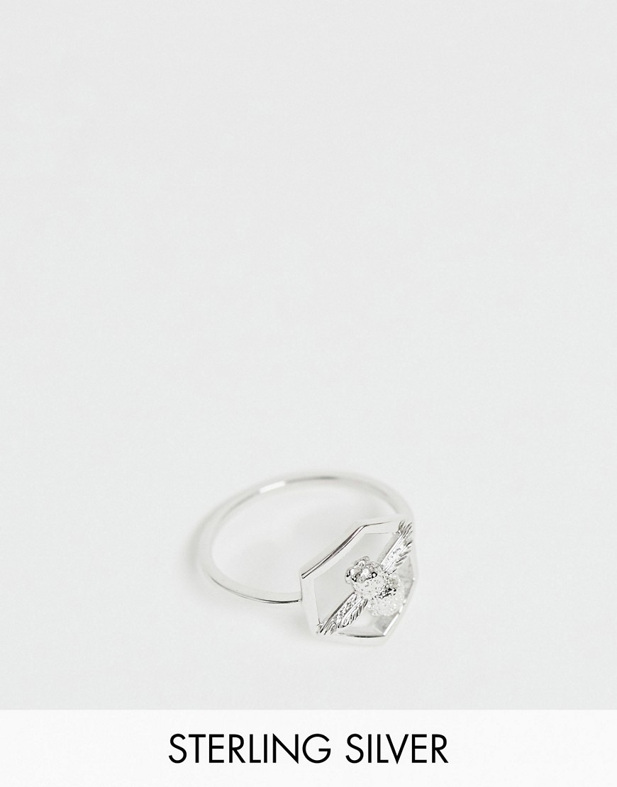 Olivia Burton – Rose – Ring i äkta silver med honungskak- och bidesign