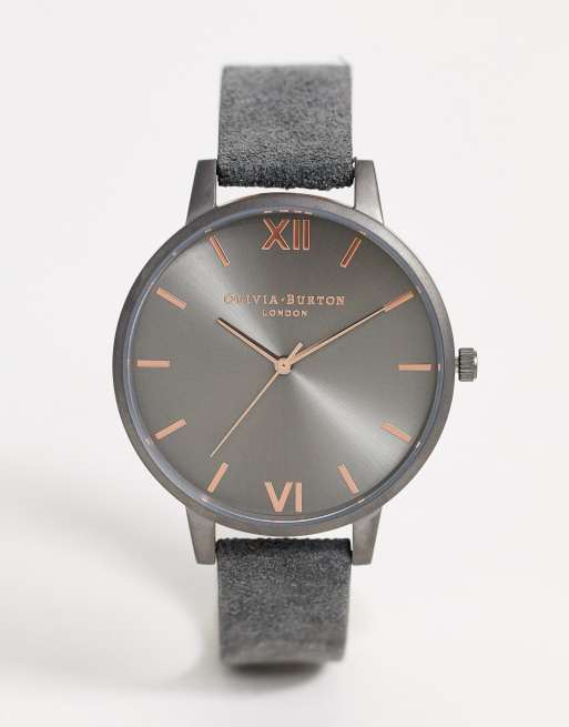 Olivia burton grey outlet watch