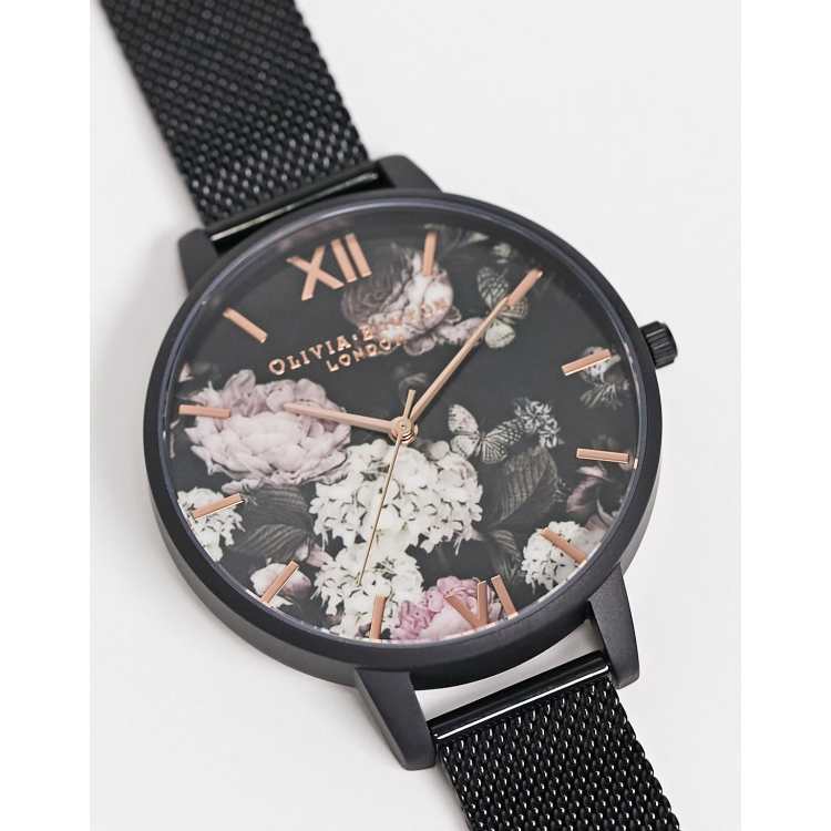 Olivia burton signature outlet floral watch