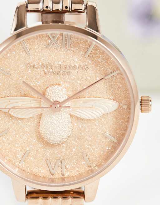 Rose gold hot sale sparkly watch