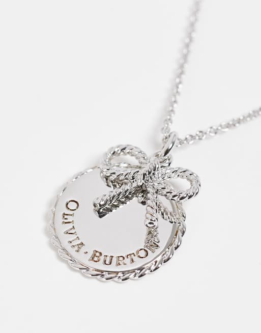 Olivia burton bow necklace new arrivals