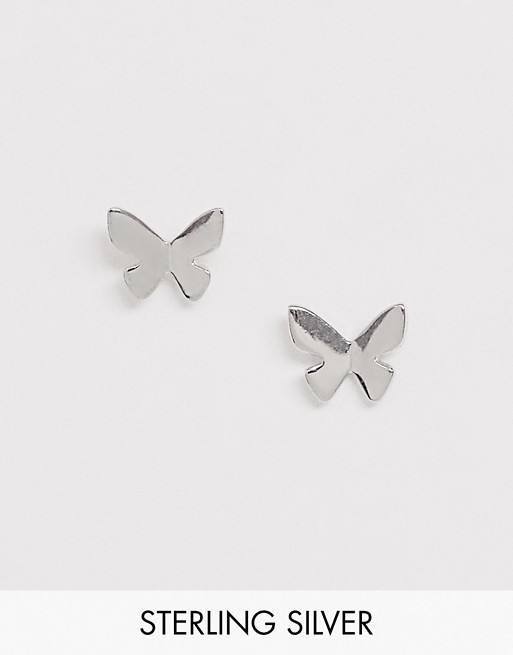 Olivia Burton1 Sterling Silver Butterfly Stud Earrings