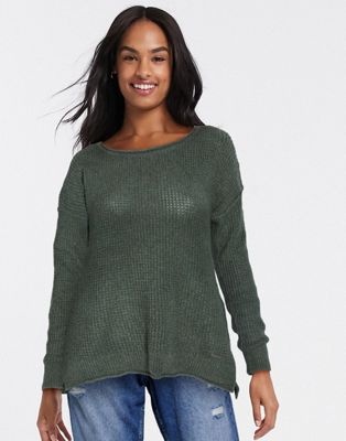 hollister green sweater