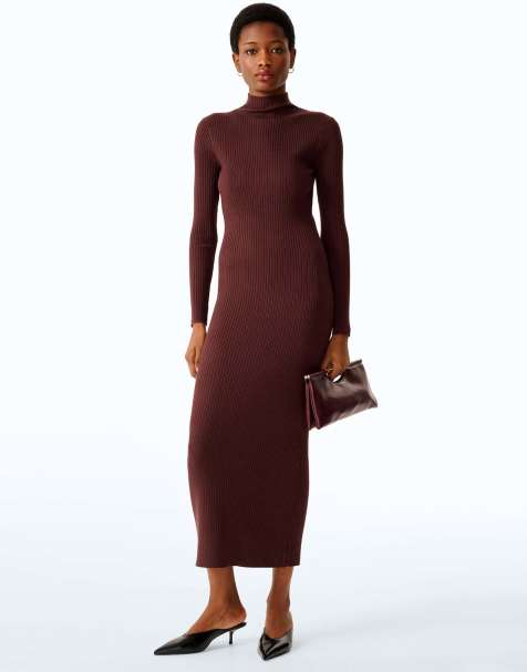 Omnes Albie dress in brown