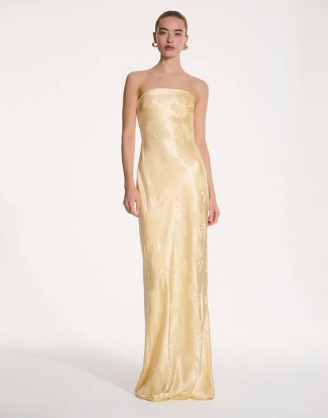 Omnes Amdra Bridesmaid dress in yellow - view 1