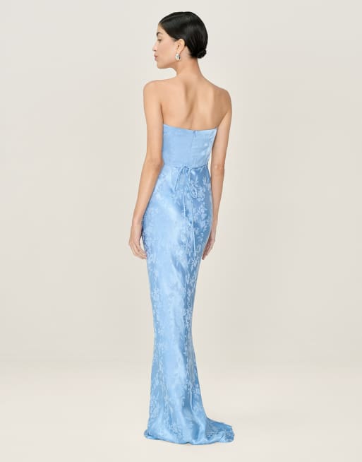 Omnes Amdra Jacquard Dress in Vista Blue, 2 of 4