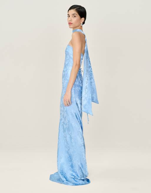 Omnes Amdra Jacquard Dress in Vista Blue, 3 of 4
