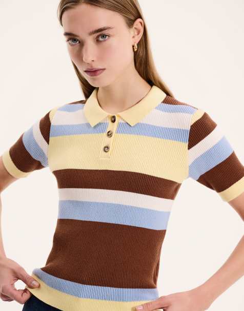 OMNES Amos Cotton Polo Shirt in multi - view 1