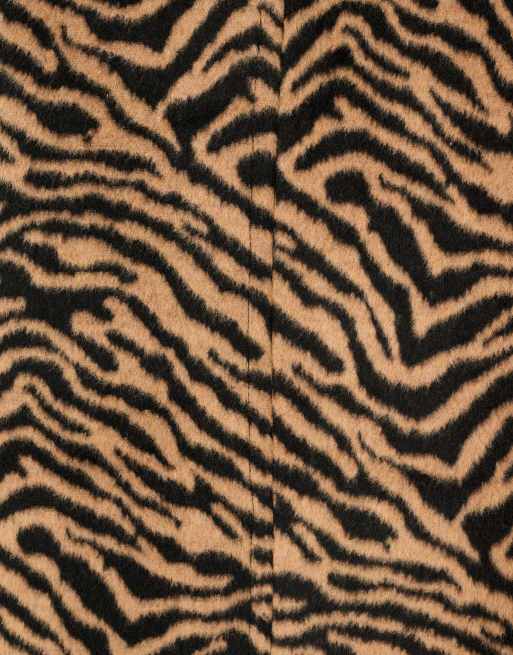 Omnes atticus jacket in brown zebra print, 3 of 7