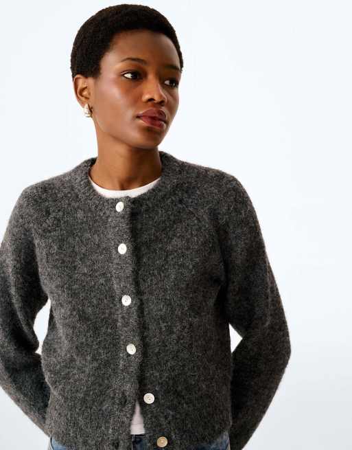 Omnes August cardigan - charcoal in charcoal, 6 of 6