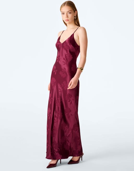 Omnes Ava dress in deep wine, 2 of 6