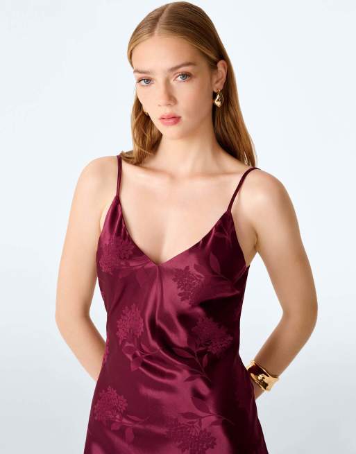 Omnes Ava dress in deep wine, 5 of 6