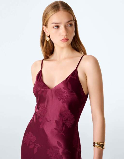 Omnes Ava dress in deep wine, 6 of 6