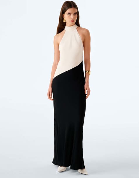 Omnes Avery dress in ivory and black in ivory/black - view 1