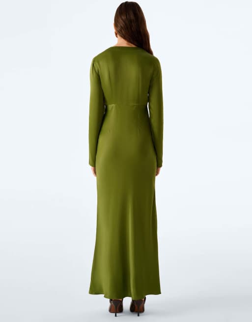 Omnes Camille dress in twist of lime, 6 of 7