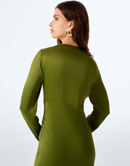 Omnes Camille dress in twist of lime, 7 of 7