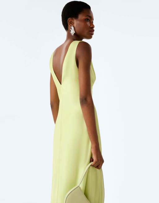 Omnes casey dress in shadow lime in green, 5 of 5