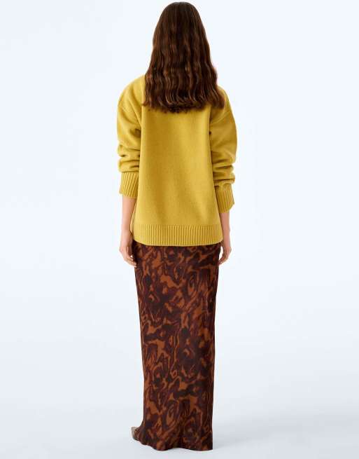 Omnes Clementine jumper in chartreuse in chartreuse, 2 of 6