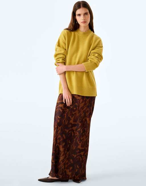 Omnes Clementine jumper in chartreuse in chartreuse, 6 of 6