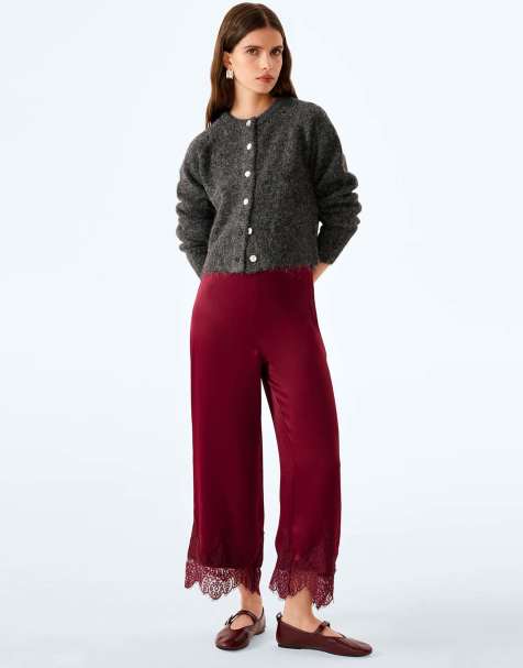 Omnes Cortez trousers in deep wine - view 1