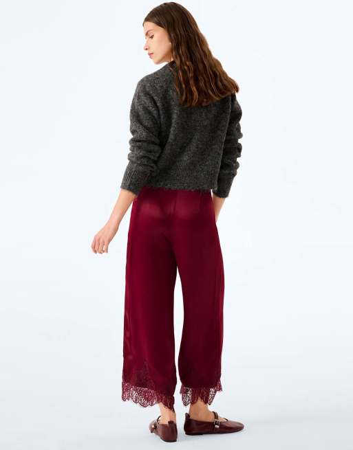 Omnes Cortez trousers in deep wine, 2 of 7