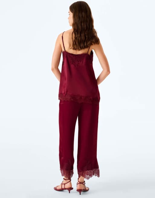 Omnes Cortez trousers in deep wine, 7 of 7