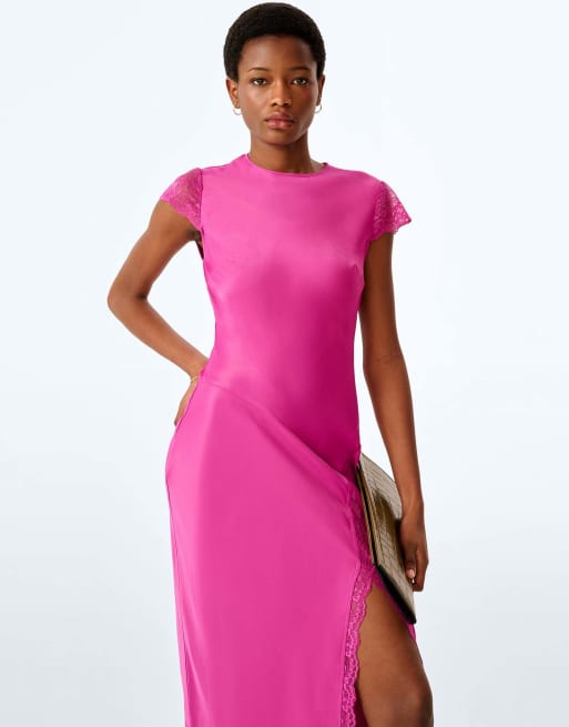 Omnes Dante dress in magenta, 3 of 4