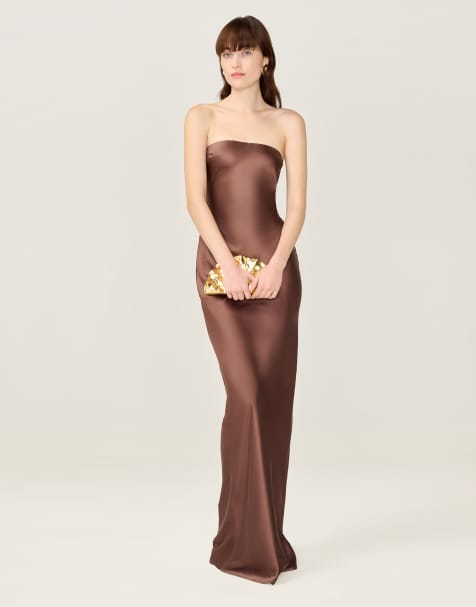Omnes Dresses amdra dress in brown - view 1
