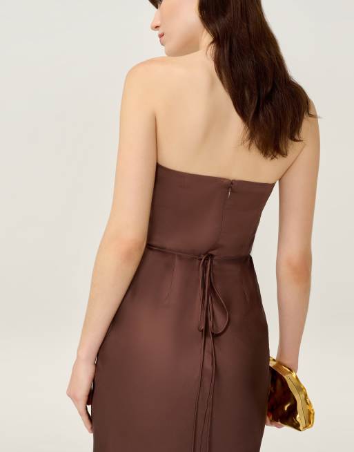 Omnes Dresses amdra dress in brown, 3 of 4