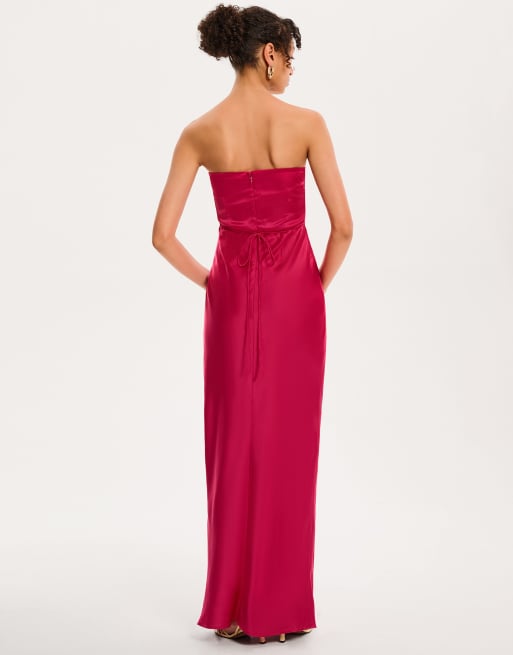 Omnes Dresses amdra dress in magenta, 3 of 4