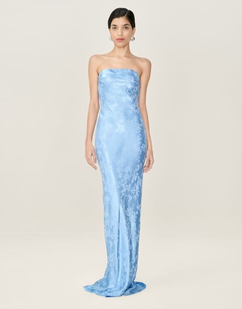 Omnes Amdra Jacquard Dress in Vista Blue
