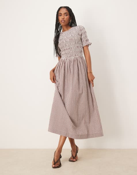 Omnes Dresses becky in brown