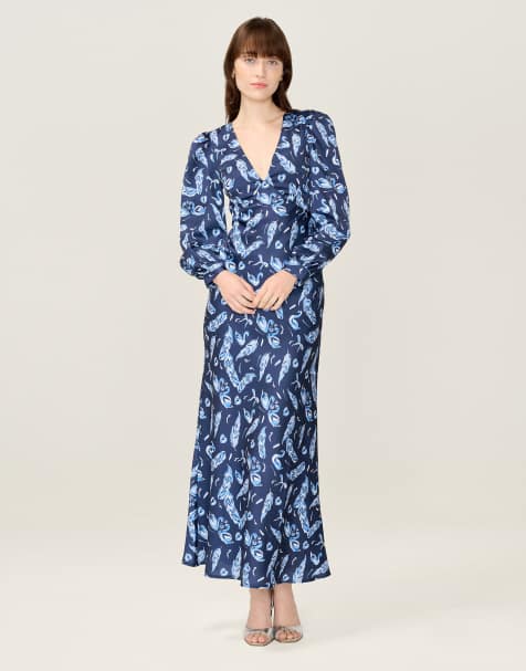 Omnes Dresses francoise dress in navy - view 1