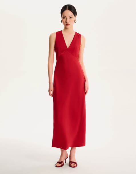 Omnes Dresses nova in red