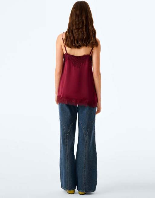 Omnes Estella top in deep wine, 2 of 5