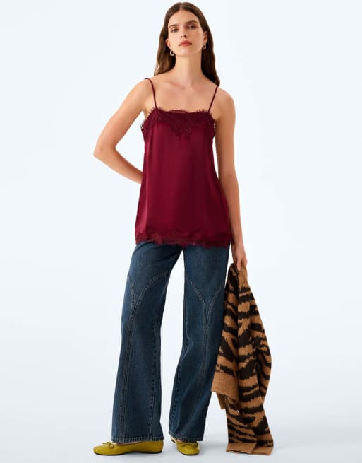 Omnes Estella top in deep wine, 3 of 5