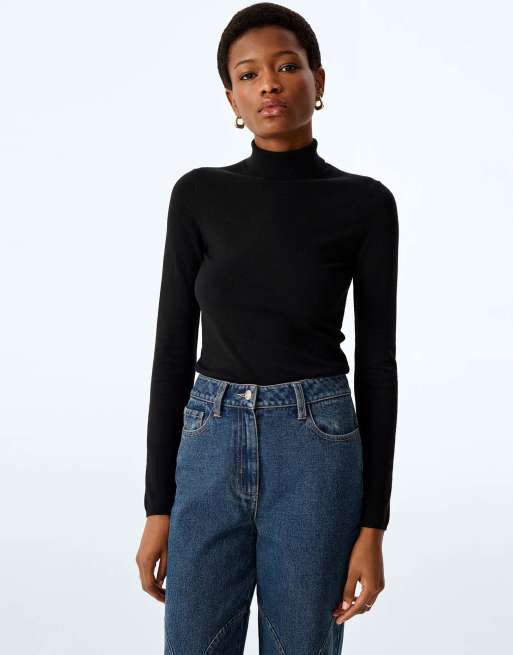 Omnes Everest top in lightweight black knit, 4 of 6