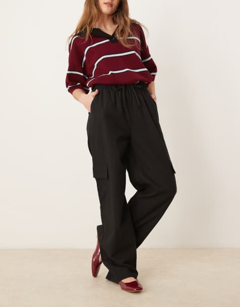 OMNES Frank Drawstring Trouser in black