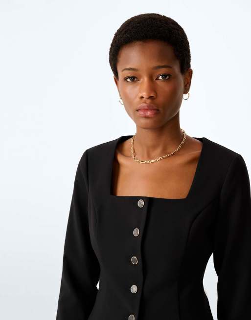 Omnes Harlow top in black, 3 of 7
