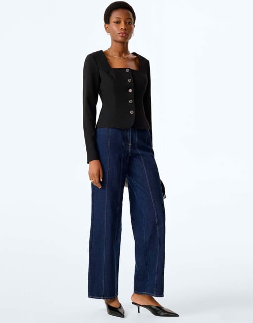 Omnes Harlow top in black, 4 of 7