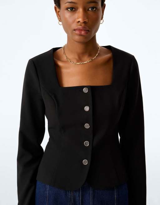 Omnes Harlow top in black, 7 of 7
