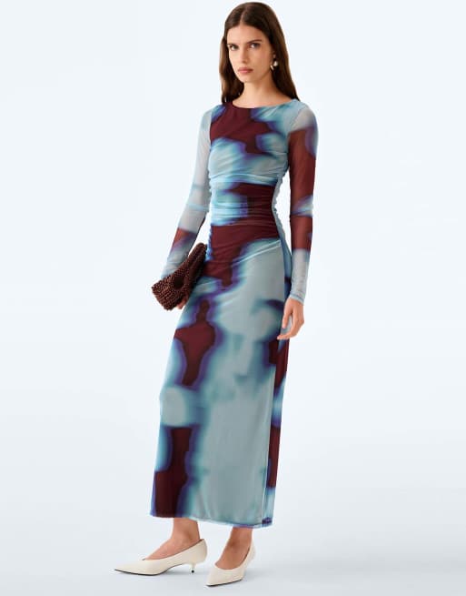 Omnes hollis maxi dress in wall paper floral large scale, 4 of 6