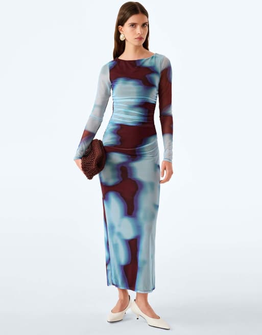 Omnes hollis maxi dress in wall paper floral large scale, 5 of 6