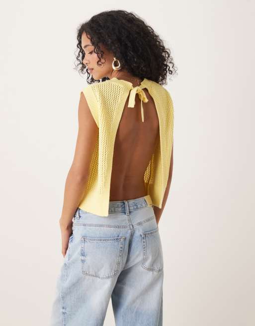 Omnes Knitwear effie in yellow, 4 of 4