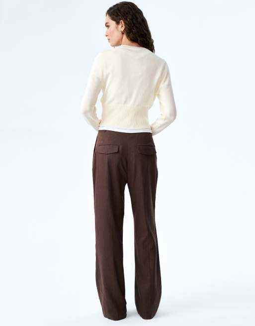 Omnes Knitwear sylvie cotton cardigan with pearl buttons in white , 3 of 4