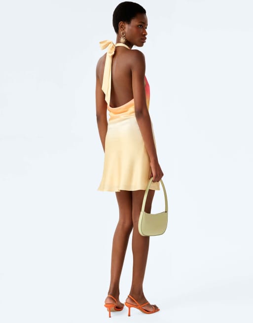 Omnes luzia dress in sunset ombre print in orange, 2 of 5