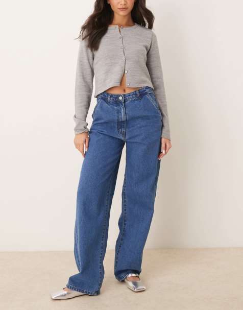 OMNES Marlo High Rise Denim Jeans in Mid Wash Blue - view 1